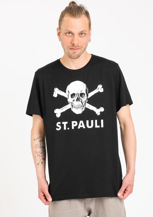 Camiseta calavera negro