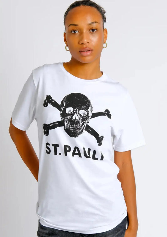 Camiseta calavera blanco