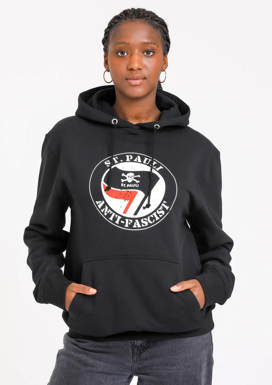 Sudadera antifascista con capucha