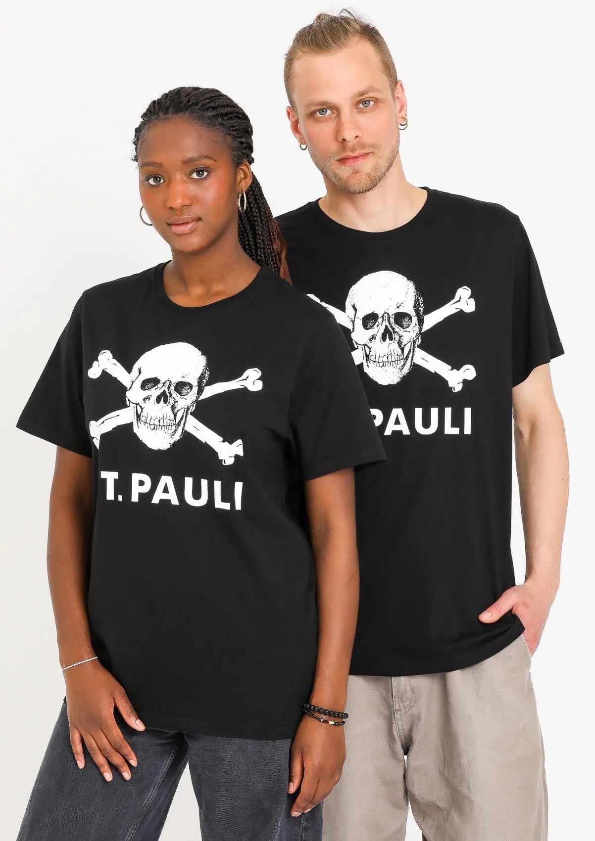 Camiseta calavera negro