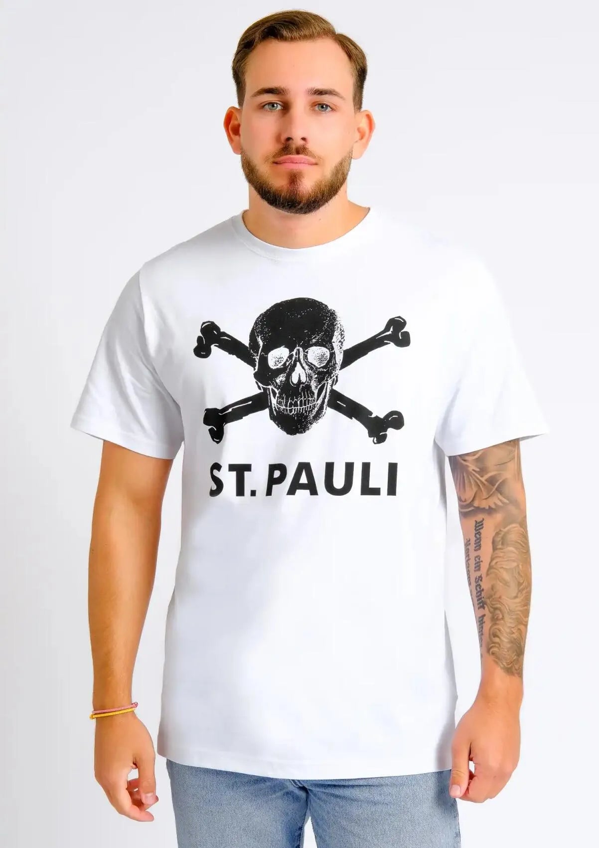 Camiseta calavera blanco