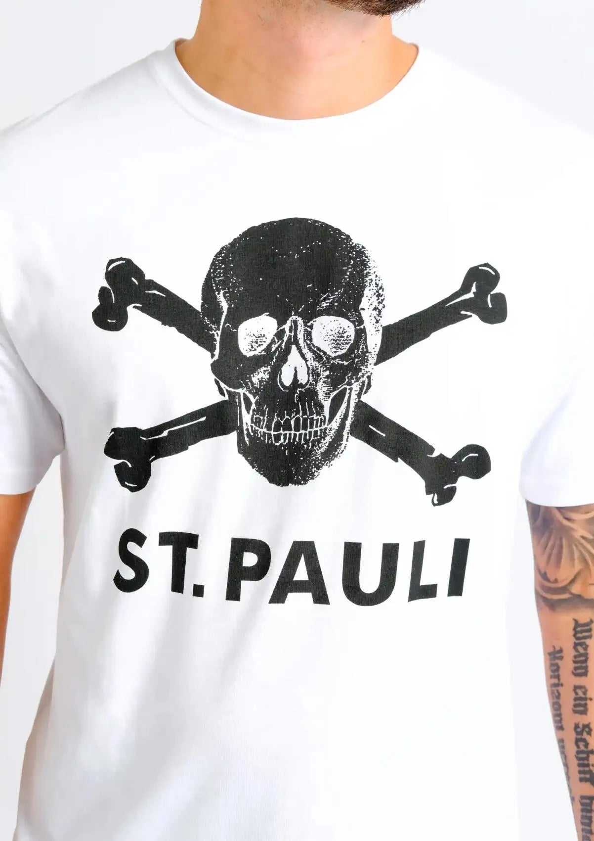Camiseta calavera blanco